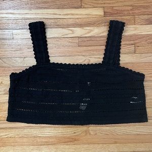 AERIE Crochet Crop Tank